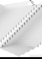 Mexen Kioto-X Duschwand Walk-in 100 x 200 cm, mattiert 10 mm, gun gray gebürstet - 800-100-101-66-30-X