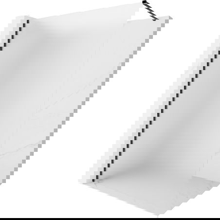 Mexen Kioto-X Duschwand Walk-in 70 x 200 cm, Frost 10 mm, schwarz - 800-070-101-70-30-X