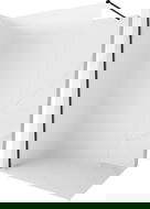 Mexen Kioto-X Duschwand Walk-in 80 x 200 cm, Frost 10 mm, Schwarz - 800-080-101-70-30-X