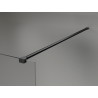 Mexen Kioto-X staklena pregrada za tuš Walk-in 80 x 200 cm, mraz 10 mm, crna - 800-080-101-70-30-X