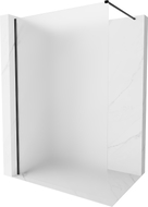 Mexen Kioto-X Zidna tuš stijena Walk-in 100 x 200 cm, mat 10 mm, crna - 800-100-101-70-30-X