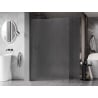 Mexen Kioto-X paroi de douche Walk-in 100 x 200 cm, givré 10 mm, gun métal - 800-100-101-95-30-X