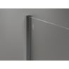 Mexen Kioto-X paroi de douche Walk-in 160 x 200 cm, dépoli 10 mm, gun metal - 800-160-101-95-30-X
