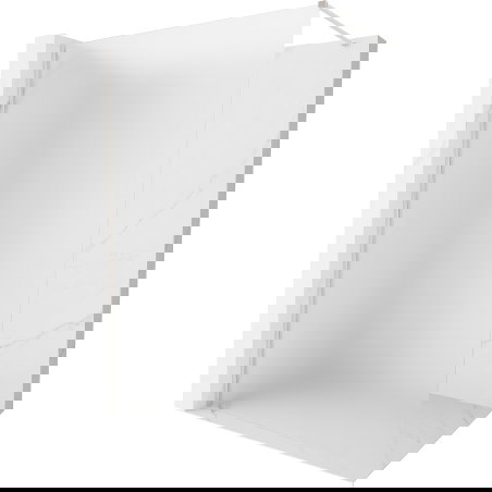 Mexen Kioto-X tuš stena Walk-in 50 x 200 cm, zmrznjeno 10 mm, brušen nikelj - 800-050-101-97-30-X