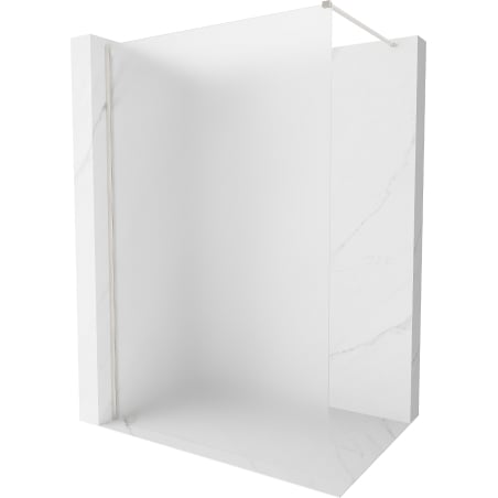 Mexen Kioto-X Duschwand Walk-in 70 x 200 cm, frost 10 mm, gebürsteter Nickel - 800-070-101-97-30-X