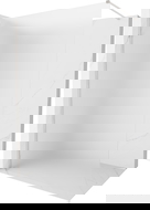 Mexen Kioto-X parete doccia Walk-in 100 x 200 cm, ghiaccio 10 mm, nichel spazzolato - 800-100-101-97-30-X