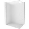 Mexen Kioto-X dušinurk Walk-in 110 x 200 cm, härmas 10 mm, harjatud nikkel - 800-110-101-97-30-X