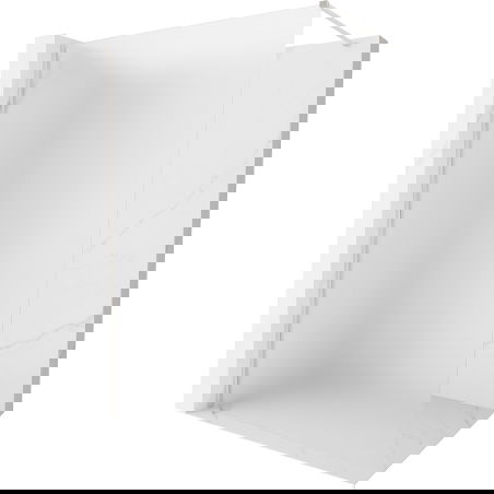 Mexen Kioto-X Duschwand Walk-in 140 x 200 cm, Frost 10 mm, gebürsteter Nickel - 800-140-101-97-30-X