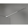 Mexen Kioto-X staklena tuš stijena Walk-in 60 x 200 cm, grafit 10 mm, krom - 800-060-101-01-40-X