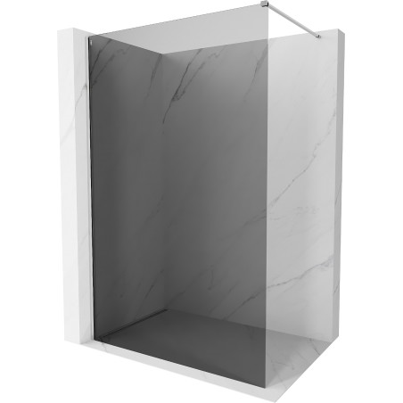 Mexen Kioto-X staklena tuš stijena Walk-in 60 x 200 cm, grafit 10 mm, krom - 800-060-101-01-40-X