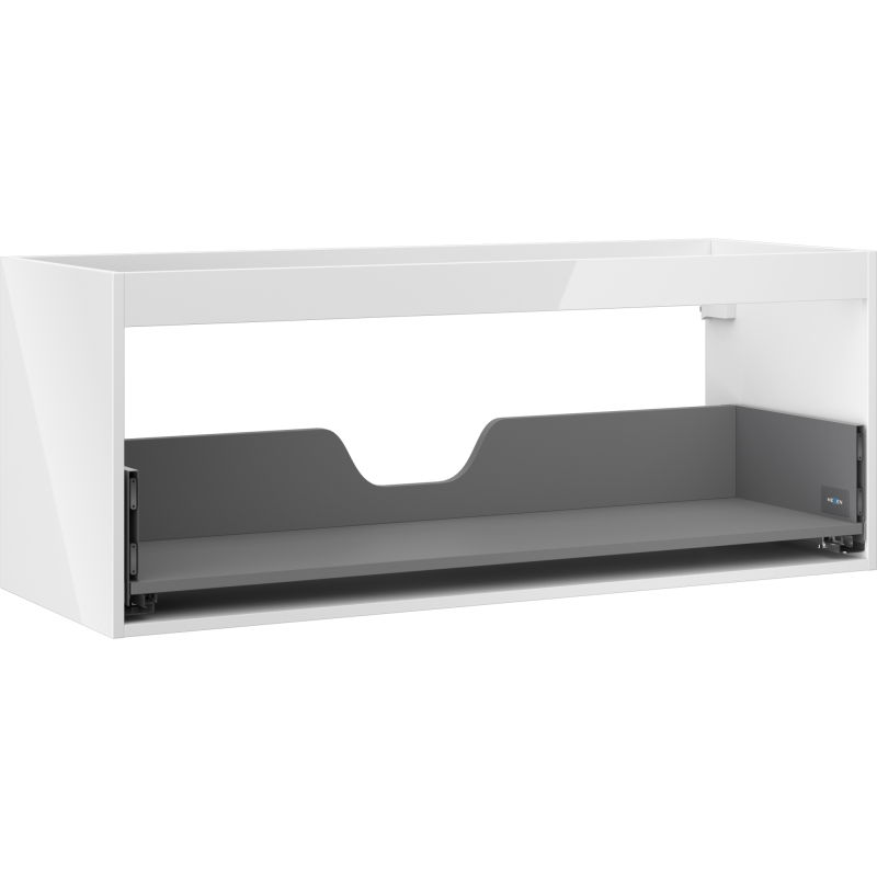 Mexen Box-A kastlichaam voor wastafelonderkast 120 cm, 1 lade, wit glanzend - 91AX0-1200-470-1-00