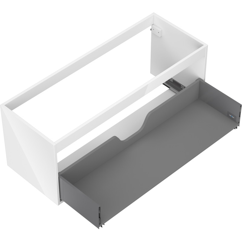 Mexen Box-A korpus szafki podumywalkowej 120 cm, 1 szuflada, biały połysk - 91AX0-1200-470-1-00