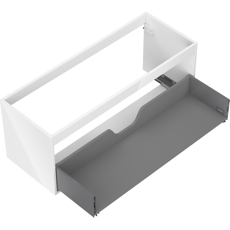 Mexen Box-A okvir ormarića ispod umivaonika 120 cm, 1 ladica, bijeli sjaj - 91AX0-1200-470-1-00