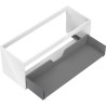 Mexen Box-A korpus szafki podumywalkowej 120 cm, 1 szuflada, biały połysk - 91AX0-1200-470-1-00