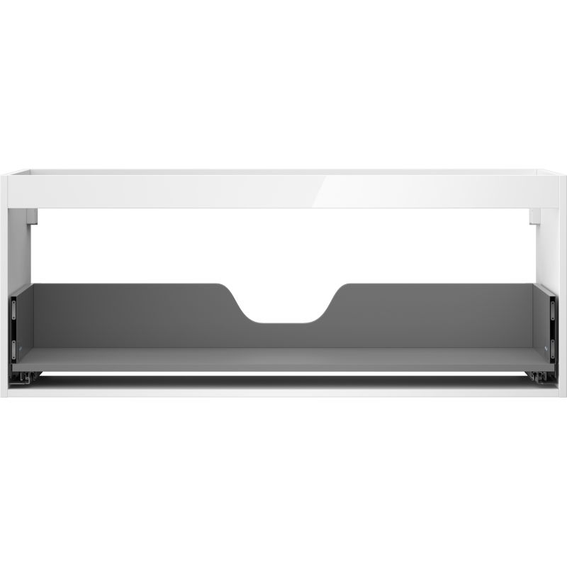Mexen Box-A mueble de lavabo de 120 cm, 1 cajón, blanco brillo - 91AX0-1200-470-1-00