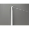 Mexen Kioto-X dušisein Walk-in 110 x 200 cm, grafiit 10 mm, valge - 800-110-101-20-40-X