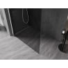 Mexen Kioto-X Duschwand Walk-in 140 x 200 cm, Graphit 10 mm, Weiß - 800-140-101-20-40-X