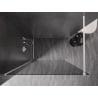 Mexen Kioto-X Duschwand Walk-in 140 x 200 cm, Graphit 10 mm, Weiß - 800-140-101-20-40-X
