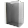 Mexen Kioto-X paroi de douche Walk-in 80 x 200 cm, graphite 10 mm, dorée - 800-080-101-50-40-X