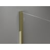 Mexen Kioto-X paroi de douche Walk-in 120 x 200 cm, graphite 10 mm, or - 800-120-101-50-40-X