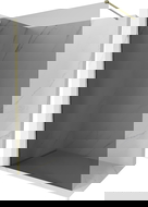 Mexen Kioto-X Πάνελ ντους Walk-in 140 x 200 cm, γραφίτης 10 mm, χρυσό - 800-140-101-50-40-X