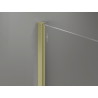 Mexen Kioto-X dušinurk Walk-in 90 x 200 cm, grafiit 10 mm, kuldne harjatud - 800-090-101-55-40-X