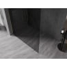 Mexen Kioto-X dušisein Walk-in 100 x 200 cm, grafiit 10 mm, kuldne harjatud - 800-100-101-55-40-X