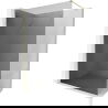 Mexen Kioto-X inloopdouchewand 120 x 200 cm, grafiet 10 mm, geborsteld goud - 800-120-101-55-40-X
