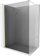 Mexen Kioto-X dušisein Walk-in 120 x 200 cm, grafiit 10 mm, harjatud kuld - 800-120-101-55-40-X