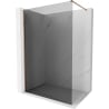 Mexen Kioto-X tuš pregrada Walk-in 50 x 200 cm, grafit 10 mm, ružičasto zlato - 800-050-101-60-40-X