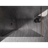 Mexen Kioto-X dušisein Walk-in 50 x 200 cm, grafiit 10 mm, roosa kuld - 800-050-101-60-40-X