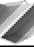 Mexen Kioto-X Duschwand Walk-in 60 x 200 cm, Graphit 10 mm, Roségold - 800-060-101-60-40-X