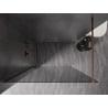Mexen Kioto-X Walk-in Shower Wall 150 x 200 cm, Graphite 10 mm, Rose Gold - 800-150-101-60-40-X