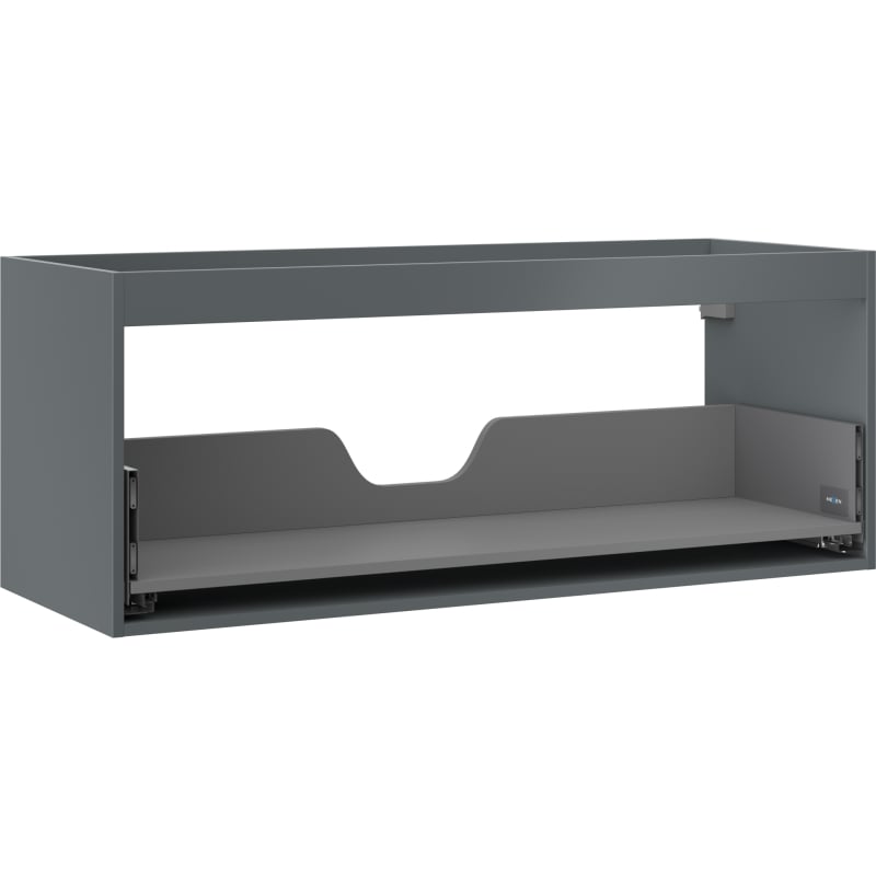 Mexen Box-A Korpus des Waschbeckenunterschranks 120 cm, 1 Schublade, Graphit Matt - 91AX0-1200-470-1-66