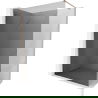 Mexen Kioto-X Duschwand Walk-in 60 x 200 cm, grafit 10 mm, gebürstetes Kupfer - 800-060-101-65-40-X