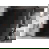 Mexen Kioto-X Duschwand Walk-in 60 x 200 cm, grafit 10 mm, gebürstetes Kupfer - 800-060-101-65-40-X