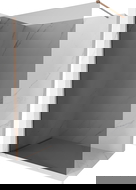 Mexen Kioto-X Duschwand Walk-in 80 x 200 cm, Graphit 10 mm, gebürstetes Kupfer - 800-080-101-65-40-X