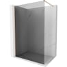 Mexen Kioto-X Duschwand Walk-in 100 x 200 cm, Graphit 10 mm, gebürstetes Kupfer - 800-100-101-65-40-X