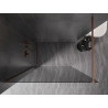Mexen Kioto-X dušisein Walk-in 120 x 200 cm, grafiit 10 mm, harjatud vask - 800-120-101-65-40-X