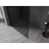 Paroi de douche Mexen Kioto-X Walk-in 150 x 200 cm, graphite 10 mm, cuivre brossé - 800-150-101-65-40-X
