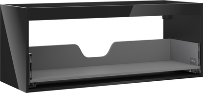Mexen Box-A korpus omarice pod umivalnikom 120 cm, 1 predal, črna sijaj - 91AX0-1200-470-1-70