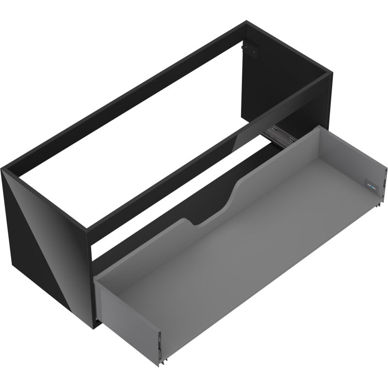 Mexen Box-A σώμα ντουλαπιού για νιπτήρα 120 εκ., 1 συρτάρι, μαύρο γυαλιστερό