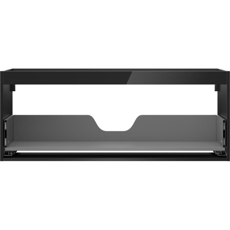 Mexen Box-A corpo do armário de lavatório 120 cm, 1 gaveta, preto brilhante - 91AX0-1200-470-1-70