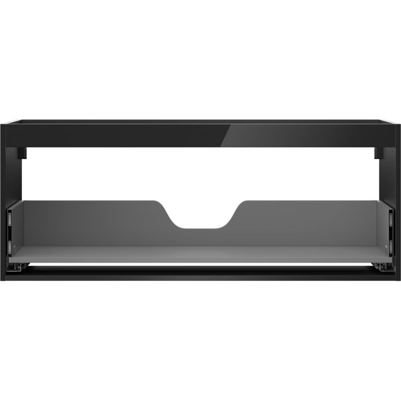 Mexen Box-A corps de meuble sous-lavabo 120 cm, 1 tiroir, noir brillant - 91AX0-1200-470-1-70