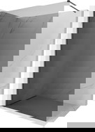 Mexen Kioto-X Duschwand Walk-in 160 x 200 cm, Graphit 10 mm, gebürstet Gun Gray - 800-160-101-66-40-X