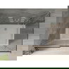 Mexen Omega schuifdouchecabine 100 x 70 cm, grafiet, chroom + Flat douchebak, wit - 825-100-070-01-40-4010