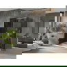 Mexen Omega schuifdouchecabine 100 x 70 cm, grafiet, chroom + Flat douchebak, wit - 825-100-070-01-40-4010