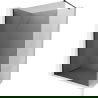 Mexen Kioto-X Duschwand Walk-in 130 x 200 cm, Graphit 10 mm, Schwarz - 800-130-101-70-40-X