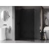 Mexen Kioto-X Duschabtrennung Walk-in 160 x 200 cm, Graphit 10 mm, schwarz - 800-160-101-70-40-X
