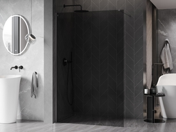 Mexen Kioto-X Duschwand Walk-in 100 x 200 cm, Graphit 10 mm, Gun Metal - 800-100-101-95-40-X